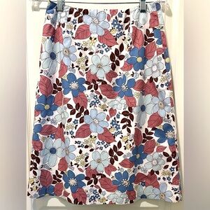 Boden Easy A-line Floral Skirt